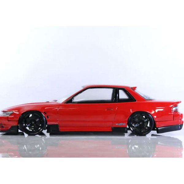 RCカー用 ボディ シルビア S13 レッド ブラック NISSAN シルビア S13(ORIGIN公認) ボディ [PAB-3151] : スーパー