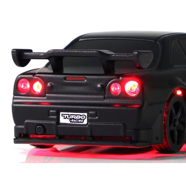 TURBO RACING 1/76スケール C74ブラック オンロードカー [C74]の画像