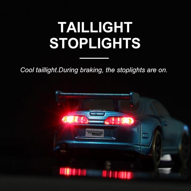 ターボレーシング　コース付き　c62 TURBO RACING 1/76スケール C62グリーン 2WDドリフトカー [C62