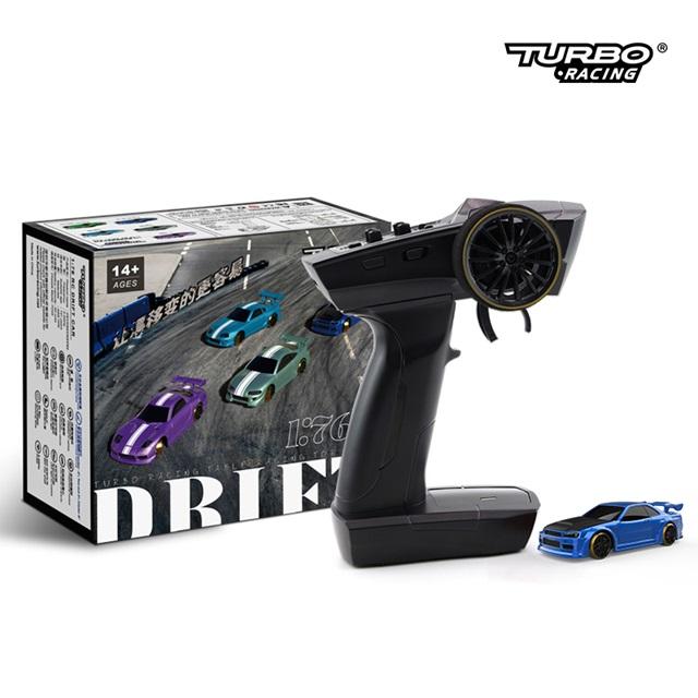美品　Turbo Racing C64ドリフトカー　Blue 1/76 C64 Blue Drift Car［ 1/76スケール C64ブルー ドリフト
