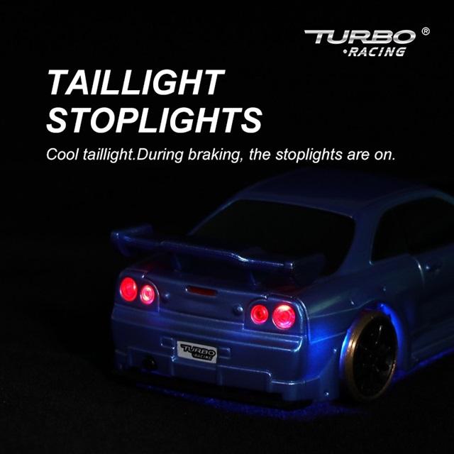 TURBO RACING 1/76スケール C64ブルー 2WDドリフトカー [C64-BL
