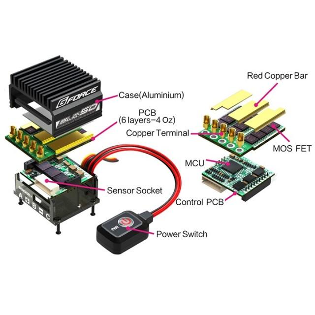 BLC50 ブラシレスESC [G0345] G-Force BLC50 13.5 ブラシレス