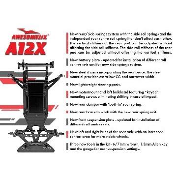 限定特価】AWESOMATIX A12X 1/12シャーシキット [A12X] : スーパー