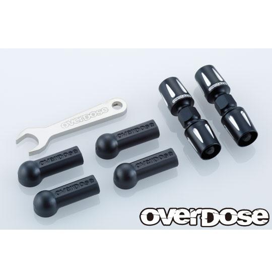 OD2423b アルミプッシュロッドターンバックル　ブラック アルミプッシュロッドターンバックル GALM ブラック [OD2423b