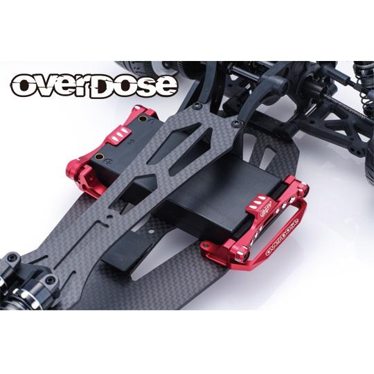 アルミバッテリーホルダー TYPE-2 for GALM/レッド [OD3894