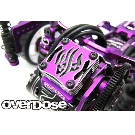 overdose アルミクーリングファンカバー レッド 2個セット OD アルミクーリングファンカバー V2 30X30用 レッド [OD3971