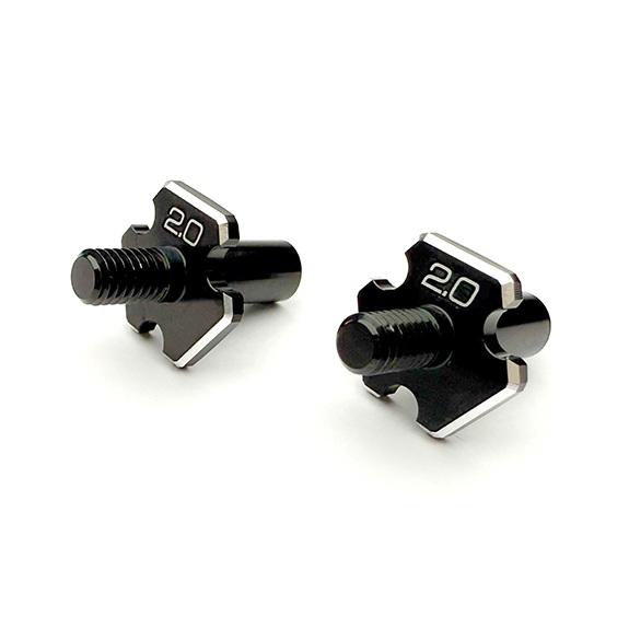 D1-MK-B2用 アルミ製 フロントアクスル(2.0mmタイプ/2個入) [D1-010FA2