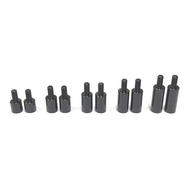 S-Line 7075 C足延長カラー ブラック 12mm 2本入 [TP-15612