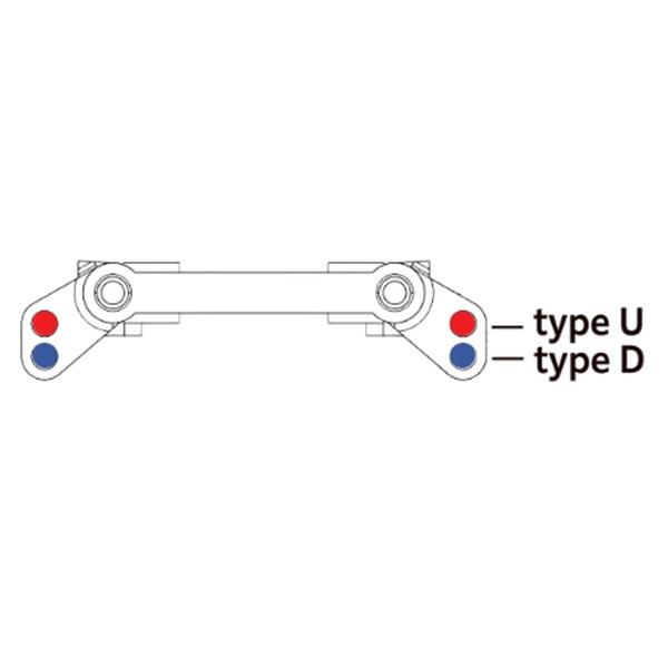 RDX用 真鍮スリーブ式 高剛性 フロントアッパーサスマウント type D