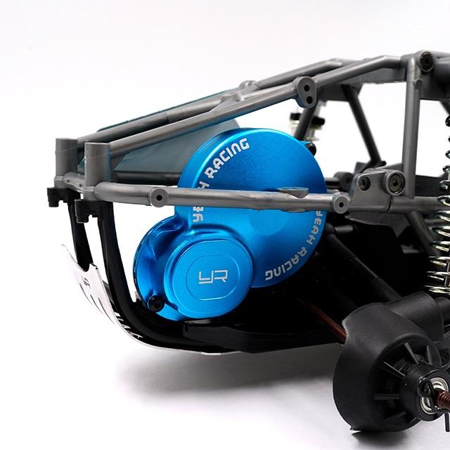 アルミギヤカバー ブルー モーターマウント付 Tamiya BBX(BB-01) [TABB