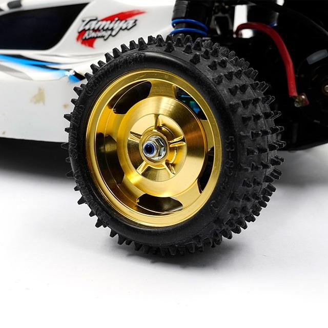 アルミCNCリムセット(2WD) ゴールド Tamiya DT-02 DT-03 Super Astute