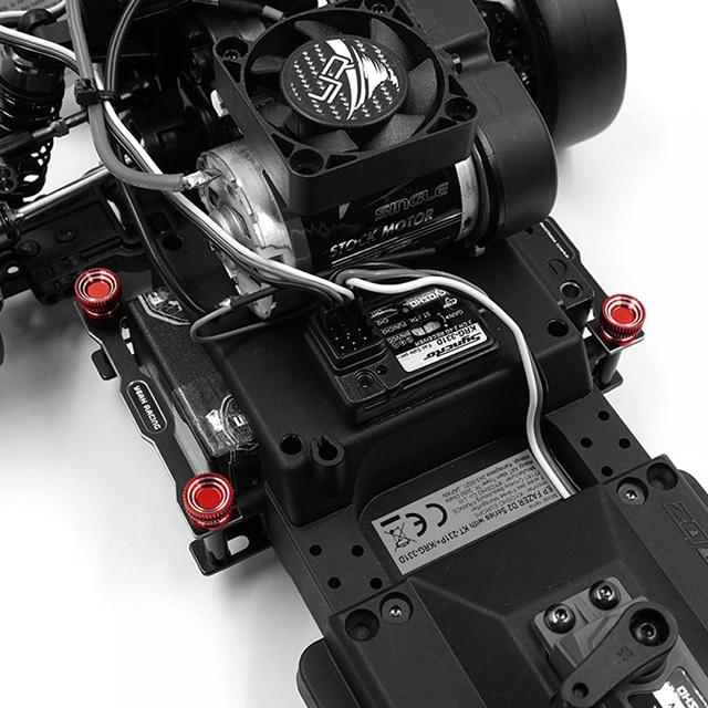 アルミショートバッテリーホルダー Kyosho Fazer D2 FZD2 [KYFZ-024BK