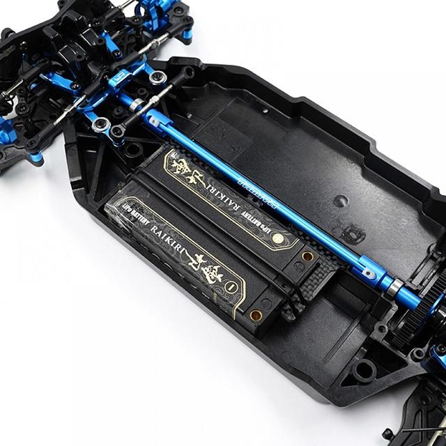 グラファイトショートバッテリーホルダー TT02用 [TATT-086BK