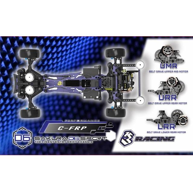 SAKURA D6SPORT ドリフトキット(カーボンVer.ブルー) [KIT SAKURA D6SPORT ドリフトキット(カーボンVer.ブルー) [KIT