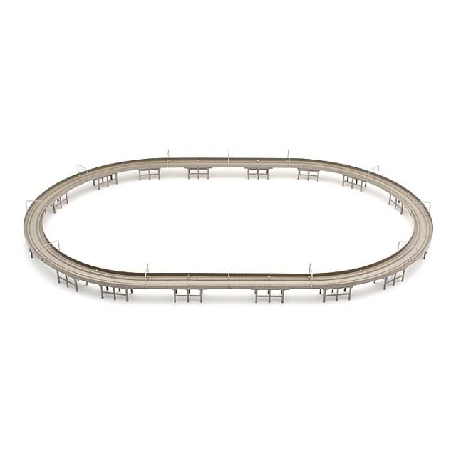 【しお】 高架複線スラブ大円セット(レールパターンHD-SL) [91079