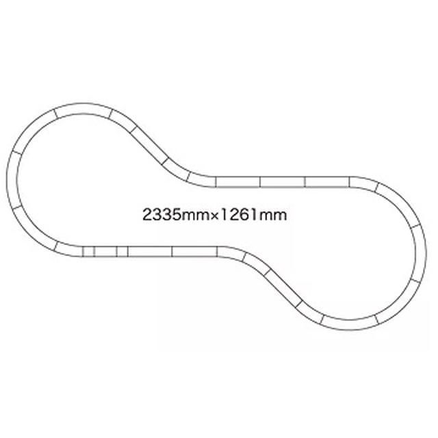 V11 複線線路セット(R414/381) [KT-20-870] : スーパーラジコンYahoo