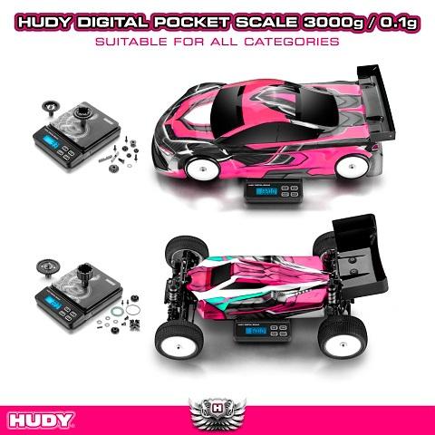 HUDY デジタルポケットスケール(3000g/0.1g) [107866