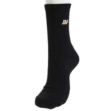 ブルファイト BULL FIGHT バスケットボール ソックス メンズ 靴下 カラーソックス 最大50%OFFクーポン 黒 BOS-18305 ブランド品