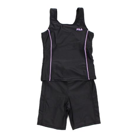 激安 超特価 フィラ Fila めくれ防止タンキニ bpl1 スクール水着 セパレート 女の子 ガールズ ワンピース Uvカット キッズ
