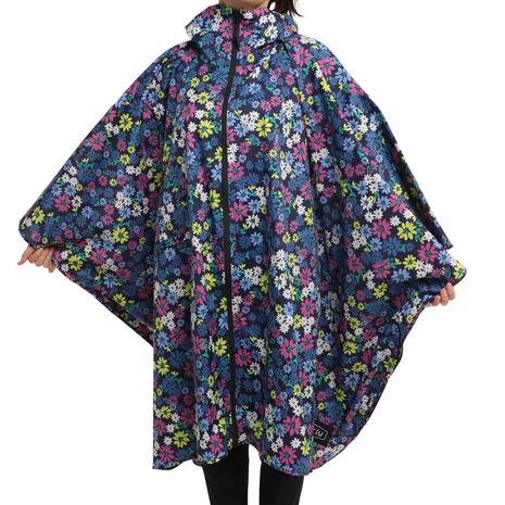 キウ Kiu レインポンチョ ボヘミアンブルー K64 137 レインコート レインウェア 防水 カッパ 合羽 雨具 花柄 メンズ ブランド 激安セール会場