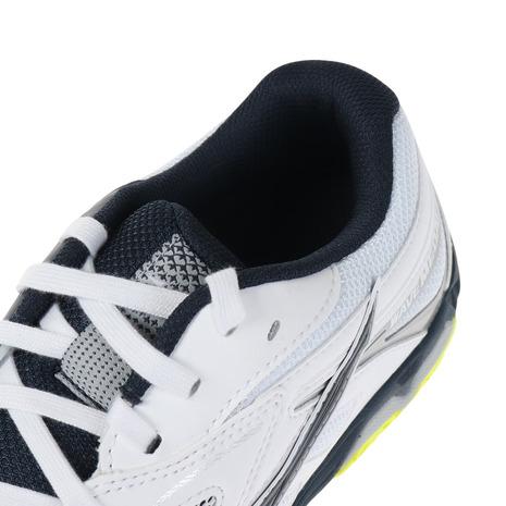 ミズノ(MIZUNO) 卓球シューズ ウエーブメダル 6 (WAVE MEDAL) 81GA191514 ホワイト×ネイビー×イエロー 男女兼用 (メンズ、レディース)|supersportsxebio|05