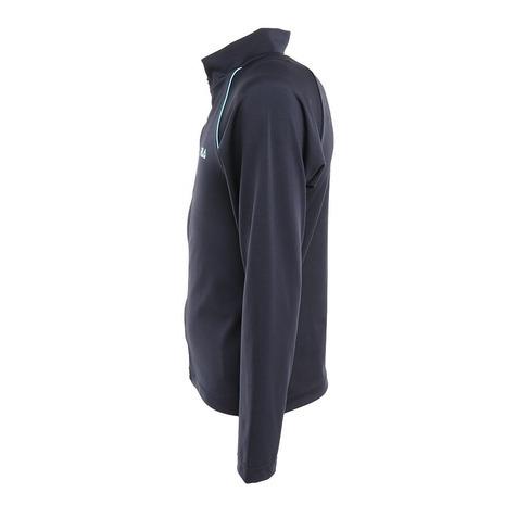 フィラ(FILA) ジュニア ガールズラッシュガード スクール水着 ジップ 長袖 128202BPL ブラック パープル UVカット 日焼け防止 はっ水 吸水 速乾 (キッズ)|SuperSportsXEBIO |02