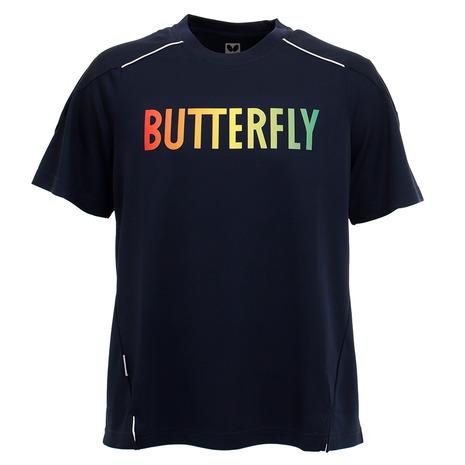 バタフライ Butterfly Tシャツ メンズ GL 卓球ウェア NVY 半袖Tシャツ 直営限定アウトレット レディース 45580-178 大注目