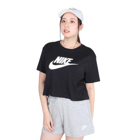 ナイキ Nike Tシャツ 半袖 エッセンシャル クロップ アイコン フレンチテリー Bv6176 010 レディース Supersportsxebio Paypayモール店 通販 Paypayモール