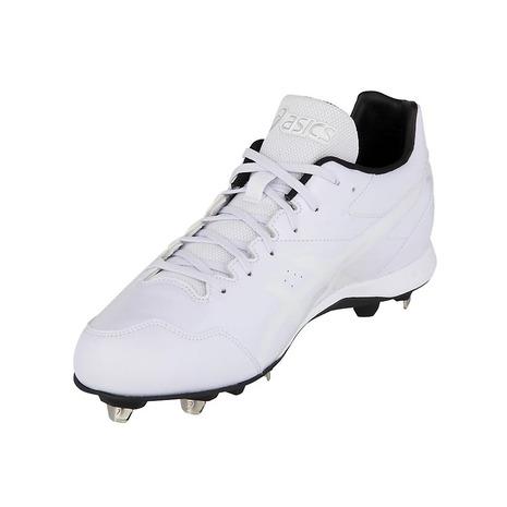ASICS アシックス（ASICS）（メンズ）野球 スパイク 白 金具