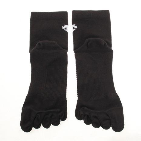 デサント(DESCENTE) バレーボール ソックス 5本指スーパーショートソックス DVB-9135 BLK (メンズ、レディース)|supersportsxebio|03