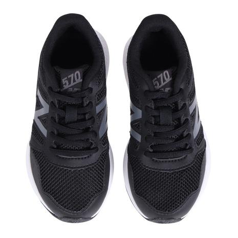 ニューバランス（new balance）（キッズ）スポーツシューズ 黒 くろ クロ ブラック YK570 BKW スニーカー ジュニア ランニング 耐久性｜supersportsxebio｜02