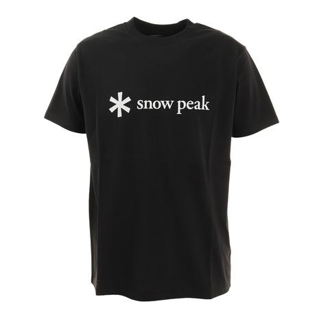 愛用 オリジナル スノーピーク snow peak ロゴ 半袖Tシャツ SPS-TS-21SU001BK メンズ digitalyouthwork.eu digitalyouthwork.eu