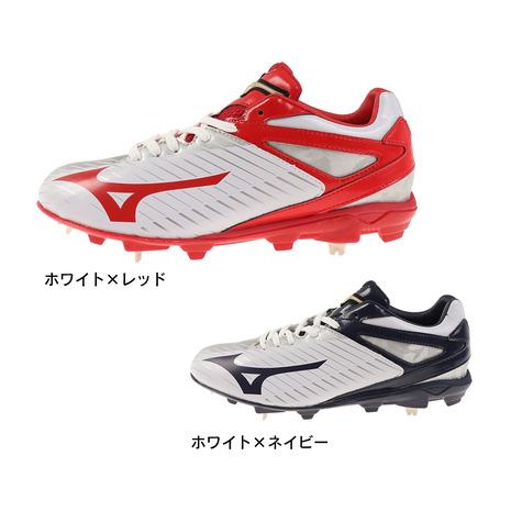 1387円 超安い ミズノ Mizuno 野球スパイク 埋め込み 金具 グローバルエリート Geキャンバーps 11gm レッド ホワイト メンズ