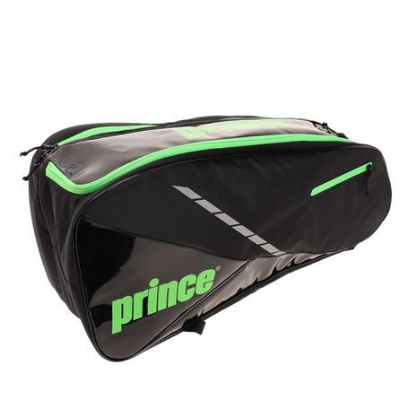 プリンス PRINCE テニス ラケットバッグ AT172 メンズ 6本収納可 新しいコレクション 240 BLK GRN 安心の定価販売