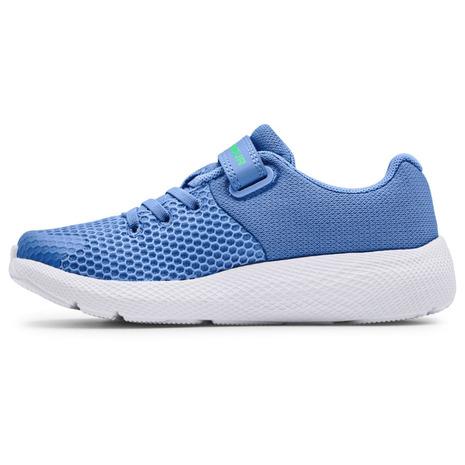 アンダーアーマー(UNDER ARMOUR) ジュニアスポーツシューズ ベルクロ ベルト付き スニーカー パスート2 AC ビッグロゴ 3024488 400 (キッズ)|supersportsxebio|03