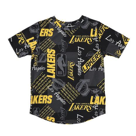 エヌビーエー NBA バスケットボールウェア ジュニア LAKERS キッズ PK2B3FEEU 2022A 国内外の人気 W新作送料無料 レイカーズプリントTシャツ