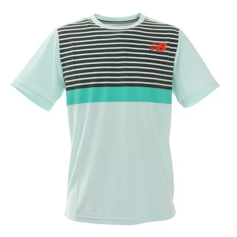 【後払い手数料無料】 ニューバランス new balance テニスウェア メンズ 誕生日プレゼント テニスTシャツ ラリークルーショートスリーブＴシャツ MT11410SUJ