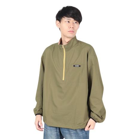 エクストララージ（XLARGE）（メンズ）ナイロン ハーフジップ ジャケット 101221021007-OLIVE :10796952701