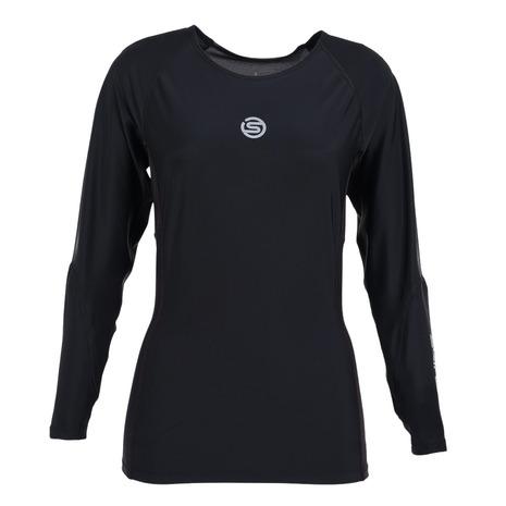 スキンズ(SKINS)長袖Tシャツ 着圧 コンプレッションウエア SERIES-3 182-20310-019(Lady’s) SKINS（スキンズ） （レディース）長袖Tシャツ 着圧 コンプレッション