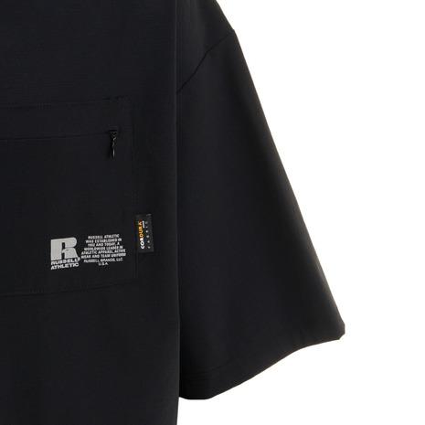 ラッセル（RUSSELL）（メンズ）CORDURA ノーカラーシャツ RBM22S0006 BLK｜supersportsxebio｜05