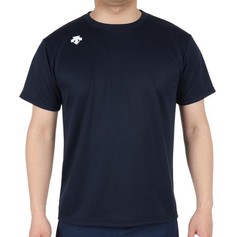 デサント（DESCENTE）（メンズ） Tシャツ 半袖 メンズ 吸汗速乾 ワンポイントシンプル 白 ホワイト ハーフスリーブシャツ DMC-5801B｜supersportsxebio｜03