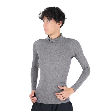 115アンダーアーマー1299390コールドギアS 黒xグレー系 長袖 フリース UNDER ARMOUR（アンダーアーマー） （メンズ）長袖シャツ メンズ 着圧