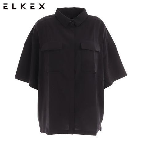 エルケクス（ELKEX）（レディース）ECOVERO シャツ EKL2SP4145 BLK