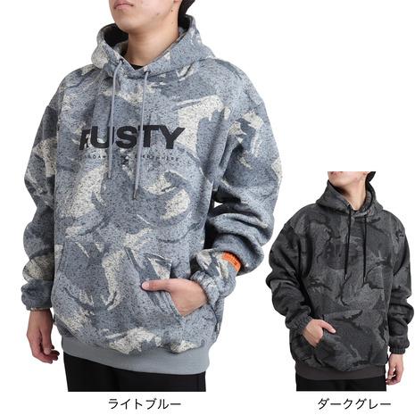 RUSTY ラスティ（RUSTY）（メンズ）ロゴカブリ フリースパーカー 