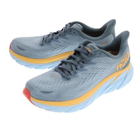 ホカ（HOKA）（メンズ）ランニングシューズ クリフトン 8 ワイド ブルーグレー 1121374-GBMS スニーカー トレーニング