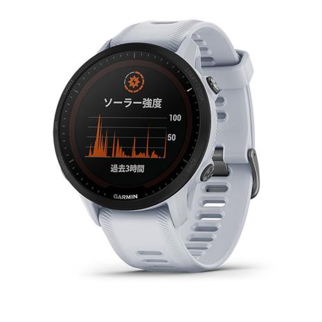 ガーミン（GARMIN）（メンズ、レディース）スマートウォッチ 時計 GPS フォアランナー955 FORERUNNER955 Dual Power White 010-02638-D1｜supersportsxebio｜02