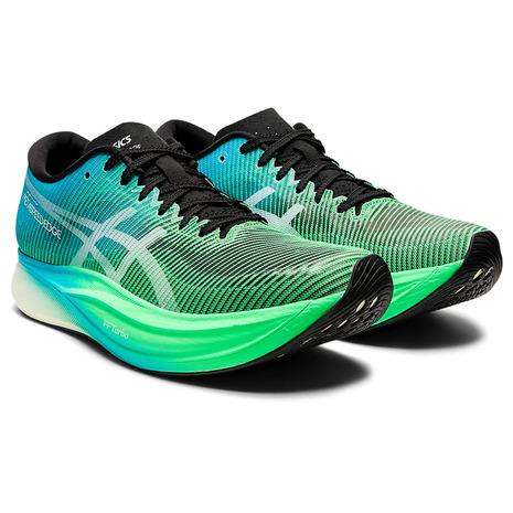 アシックス（ASICS）（メンズ、レディース）ランニングシューズ 青 