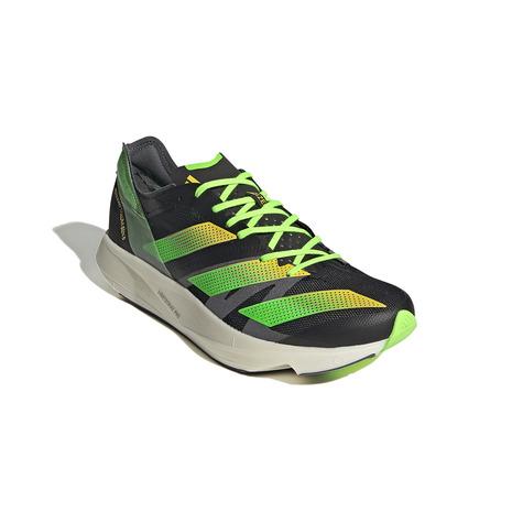 アディダス(adidas)(メンズ)ランニングシューズ アディゼロ タクミ セン 8 ブラック グリーン GY8405 スニーカー 厚底 プレート 軽量 駅伝 部活 マラソン アディダス(adidas)(メンズ)ランニングシューズ アディゼロ タクミ セン 8 ブラック グリーン GY8405 スニーカー 厚底 プレート 軽量 駅伝 部活 マラソン