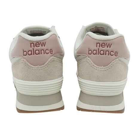 ニューバランス(new balance) 574 ライトグレー ピンク U574RE2 D スニーカー スポーツシューズ カジュアル スエード クッション レトロ 靴 (レディース)|supersportsxebio|03