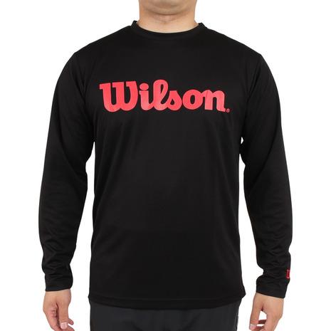 ウイルソン（Wilson）（メンズ）テニスウェア Wilson長袖スタンダードTシャツ 442205｜supersportsxebio｜02